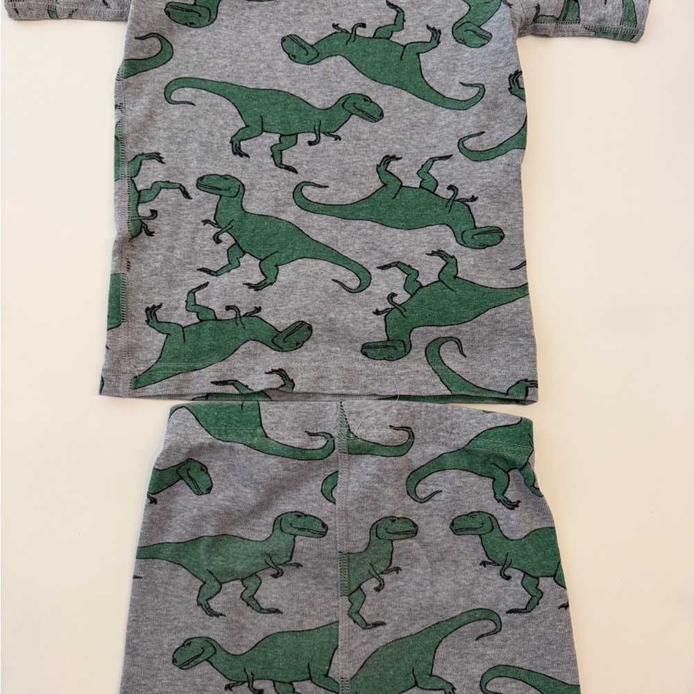 Hanna Andersson  Dinosaur Print Kids Pajamas size 100 - Picture 4 of 4
